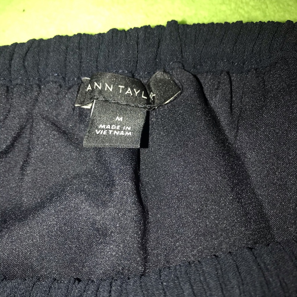 Ann Taylor Navy dress w flutter sleeves